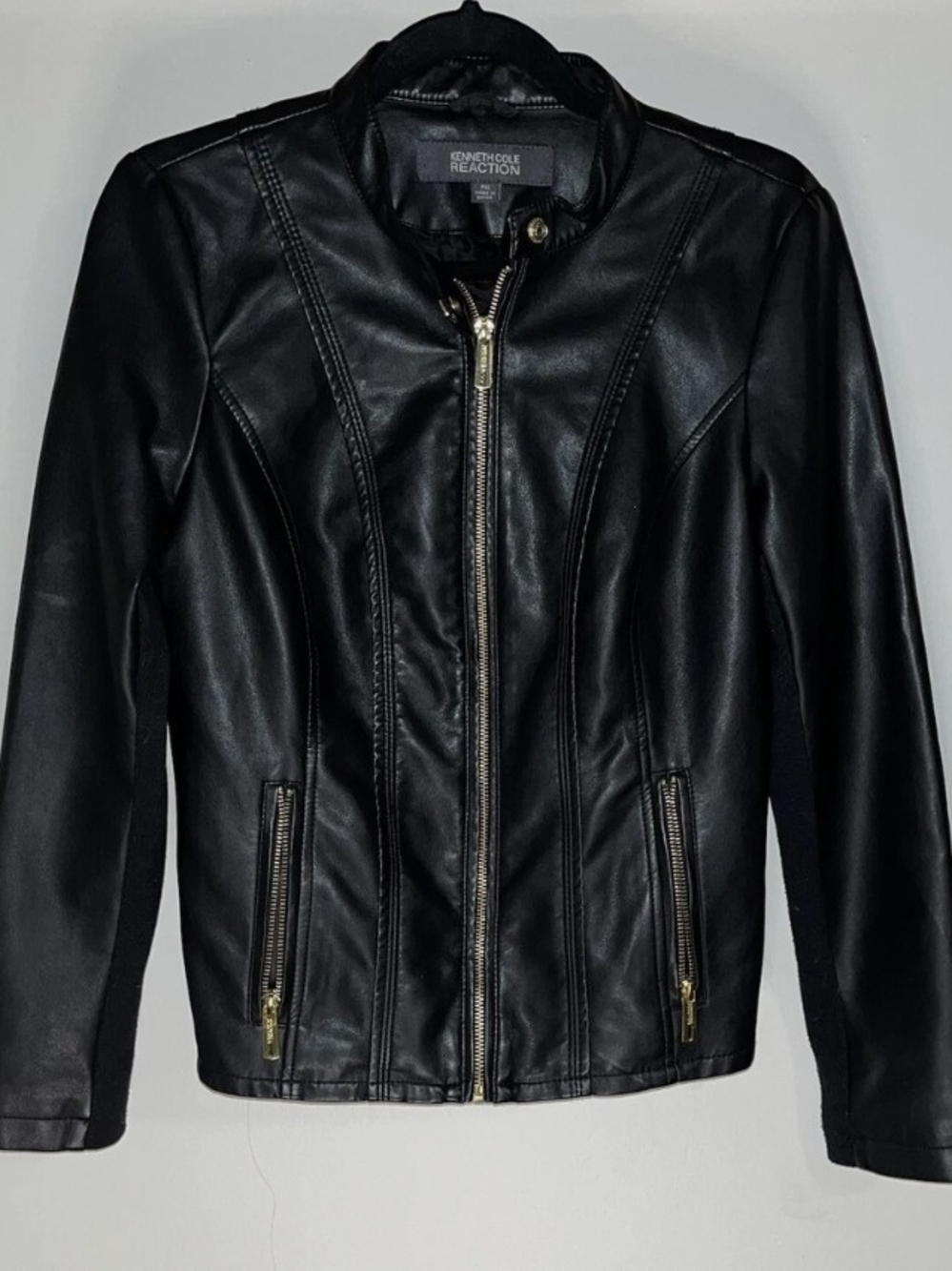 Women’s Kenneth Cole Reaction Faux Leather Moto Jacket - Size M 🔥 Negotiable🔥